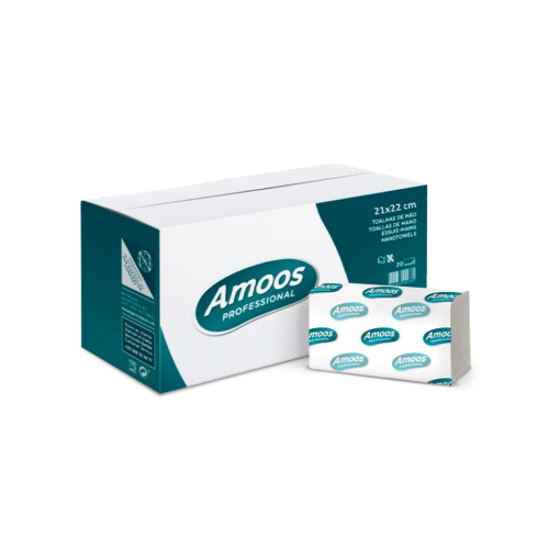 Toalhas Mão ZigZag 21x22 Amoos 2Fls Pasta 30x180=5400un , Amoos , 6521036 , 5601856222018